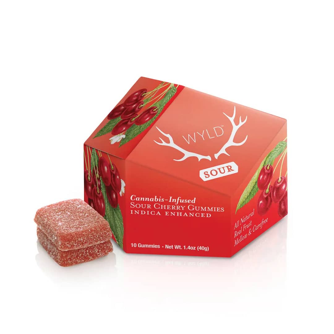 Sour Cherry Indica Enhanced Gummies 100mg