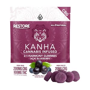 CBD Harmony Acai Blueberry 10pk 200mg CBG 100mg THC