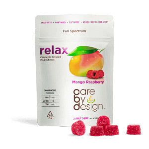 CBD Mango Raspberry Relax Gummies 24 count