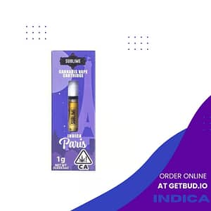 Indica Paris - Purple Punch Vape Cartridge