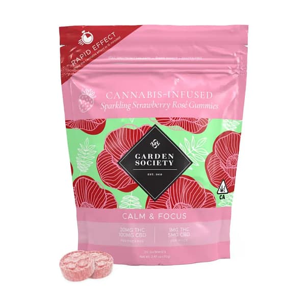 CBD Sparkling Strawberry Rosé 20pk 100mg