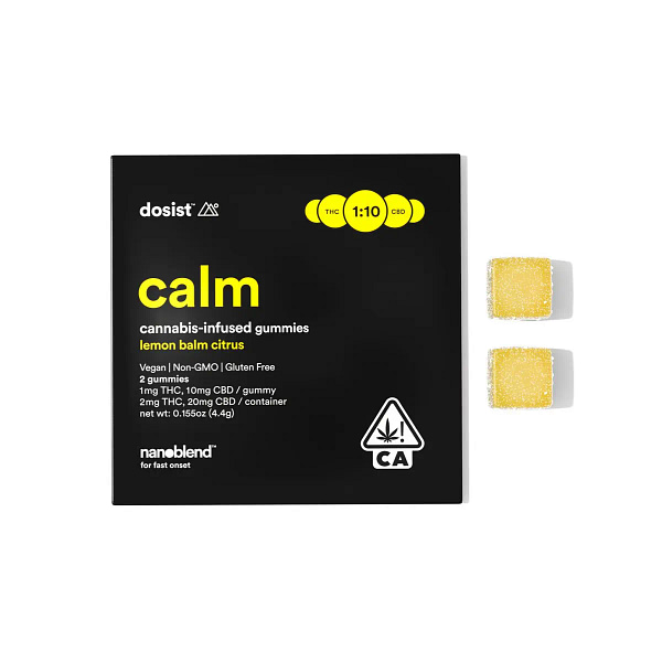 Cbd calm lemon balm citrus 2pk 2mg THC 20mg CBD