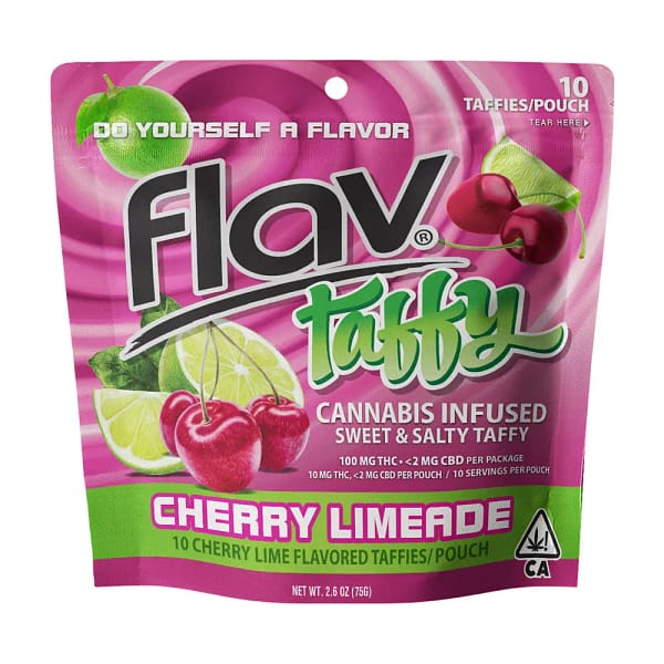 Cherry Limeade Taffy 10 piece 100mg bag