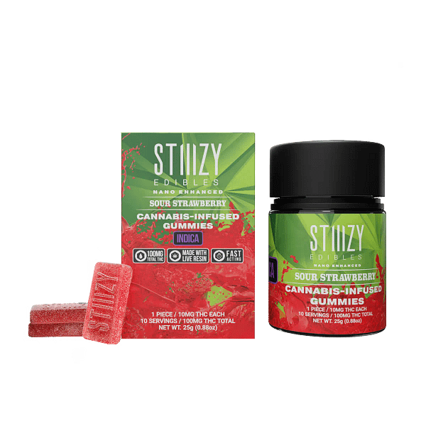 Sour Strawberry 10pk 100mg