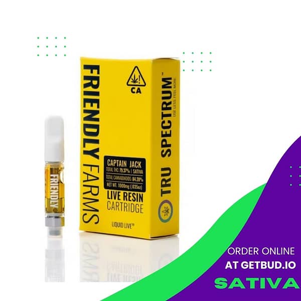 Sativa Captain Jack Vape Cartridge